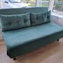 2 seater green sofa bed Image 3