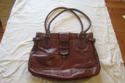GIUDI  vintage  brown leather   shoulder