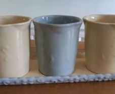 NEW HOMCO Home Interiors Country Inn Collection Quality Planters Pot Trio & Tray