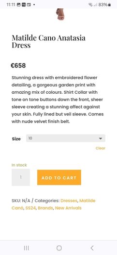 Matilde Cano Anatasia Dress