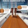 EVA Foam Boat Decking 240 x 116.8 cm, Non-Slip Self-Adhesive Flooring, 2.8 m Marine Carpet for Boats, Yacht, Pontoon, Kayak Decking Image 2