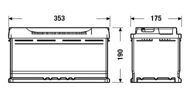 019  Battery 90Amp For Audi / Bmw / Mercedes