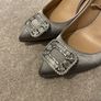 Silver heels with detail - new Image 2