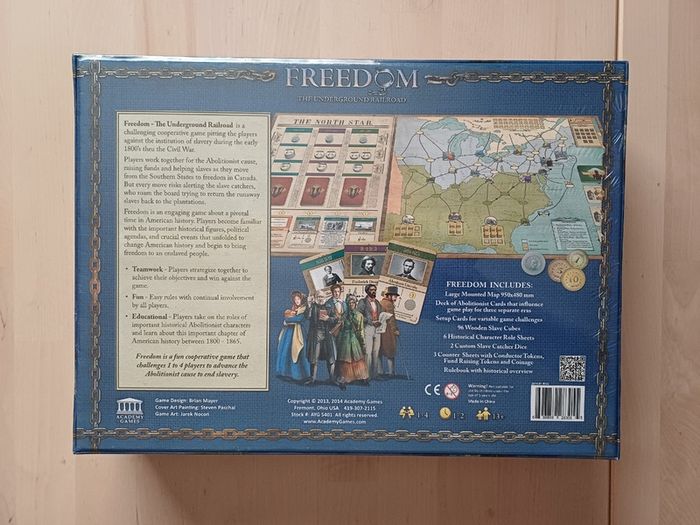 Freedom: The Underground Railroad Board Game 2013 OOP NEW SEALED