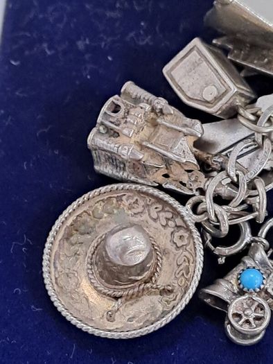silver charm bracelet