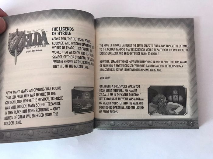The Legend of Zelda: A Link to the Past and Four Swords Manual Gameboy Advance ONLY NO GAME
