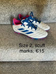 Girls football boots, size 2
