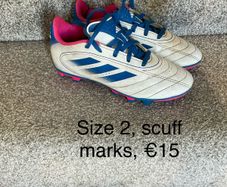 Girls football boots, size 2