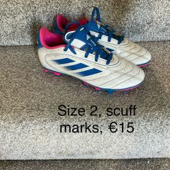 Girls football boots, size 2