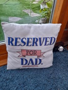 Large Reserved For Dad Cushion