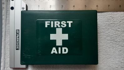 First Aid Box Kit Small Green Hard Case