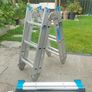 Mac Allister Professional 4x3 Combination Ladder - Multi Purpose Aluminium Ladder Image 3