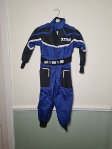 XTRM kids one piece kart suit motocross overalls Size small 5 to 6 year old