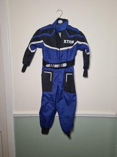XTRM kids one piece kart suit motocross overalls Size small 5 to 6 year old