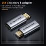 2 X Cabletime Aluminum Alloy OTG Micro USB (Male) to USB-C (Female) QC 3.0 Charger & Sync Adapter (Brand New/Warranty) Image 2
