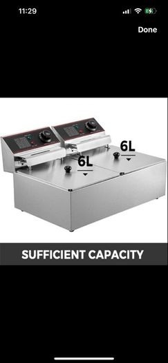 New fryer double 12L new 220v
