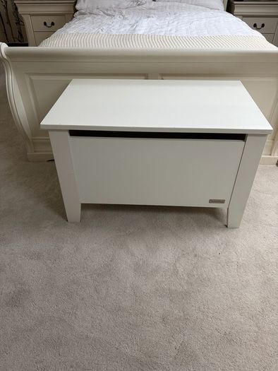 Mamas & Papas White Wooden Toy Box / Storage Trunk
