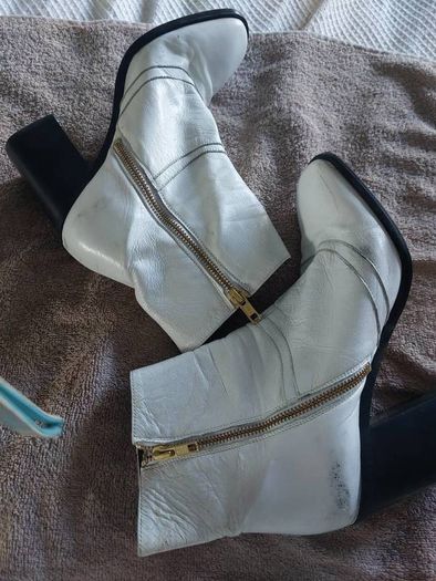River Island White Boots