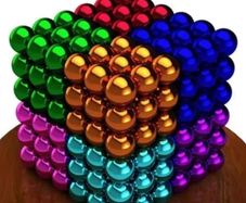 216 x 3mm multi coloured magnets