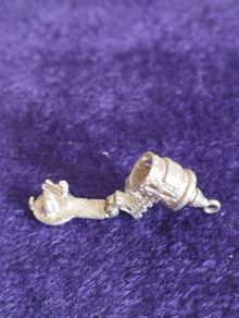 Vintage Sterling Silver Tower of London Charm Pendant.