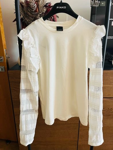 Pinko long sleeve white top