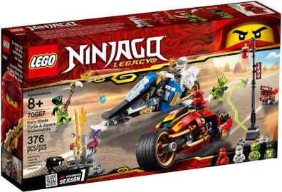 LEGO Ninjago 70667 Kai's Blade Cycle & Zane's Snowmobile BRAND NEW & SEALED