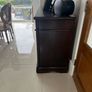 solid mahogany antique sideboard Image 2