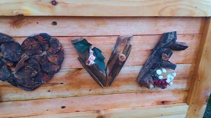 Rustic Driftwood LOVE Wood Art wall sign
