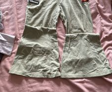 women ellesse tracksuit bottoms size 12 flare