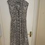 Brown cream zebra print shirt dress size 10-12 (viscose) Image 4