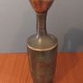 Amazing Vintage and Rare Solid Bronze or Copper Museum Quality Replica of a Greek Lekythos Vessel with a Lovely Patina of Verdigris Oxidisation Image 8