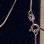 9ct white gold pendent &chain Image 6