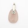 Sterling Silver 3-Stone Interchangeable Pendant- Rose Quartz, Citrine, Black Onyx Image 7