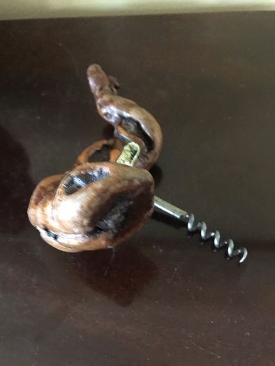 Vintage Twisted Wood Corkscrew