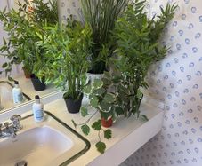 interior fake greenery