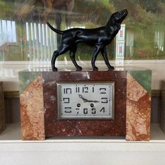 French Art Deco 3-Piece Clock