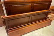 Stunning Mahogany King Size Sleigh Bed Frame - Can Deliver