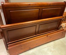 Stunning Mahogany King Size Sleigh Bed Frame - Can Deliver