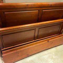 Stunning Mahogany King Size Sleigh Bed Frame - Can Deliver