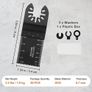 50PCS Oscillating Saw Blades, Universal Quick Release Oscillating Saw Blades, Multitool Tool Blades for Wood Plastic Aluminum Image 6