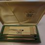 Vintage Ladies Gold Cross Pen Set Image 3