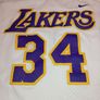 Vintage Nike Los Angeles Lakers Shaquille O'Neal #34 Basketball Jersey White Image 9