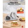 Manual Bread Slicer, 0-15mm Adjustable Thickness Cheese Cutter, Hand-Cranked Bread Slicer with Micro-Serrated Stainless Steel Blade for Kitchen, Bakery, Party Image 4