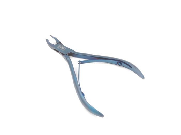 Nail Cuticle Nipper Toe Manicure Scissors Nail Art Clipper Cutter (10.5cm, Blue)