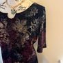 Floral Velveteen  Dress Image 2