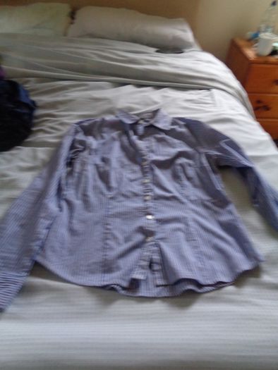 H&M Ladies Fitted Striped Shirt for Sale
