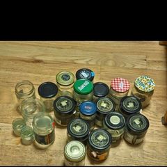 jam jars, free to take away