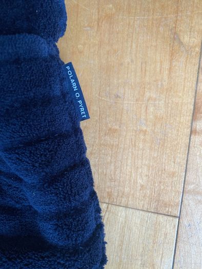 Polarn O Pyret Navy velour bathrobe 116cm or 4-6 years