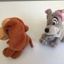 A Pair of Lady and The Tramp 7" Beanie Plushes Image 4