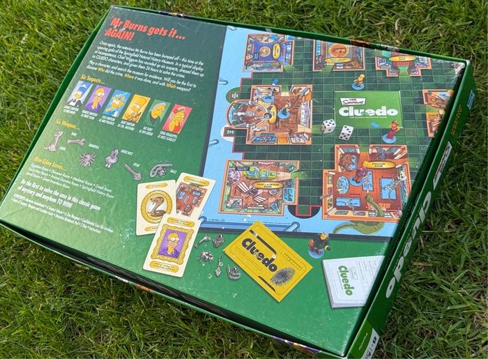 The Simpsons Cluedo 3rd Edition-Complete Vintage Board Game, Hasbro/Parker Brothers 2007
